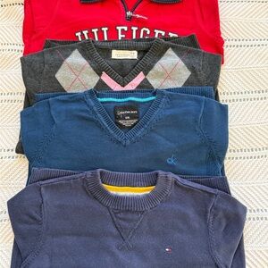Calvin Klein ,Tommy Hilfiger and Zara boys Sweater size 7 and 8
